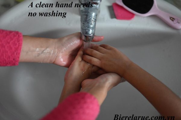 A clean hand needs no washing