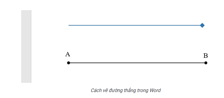 cách vẽ đường thẳng trong Word